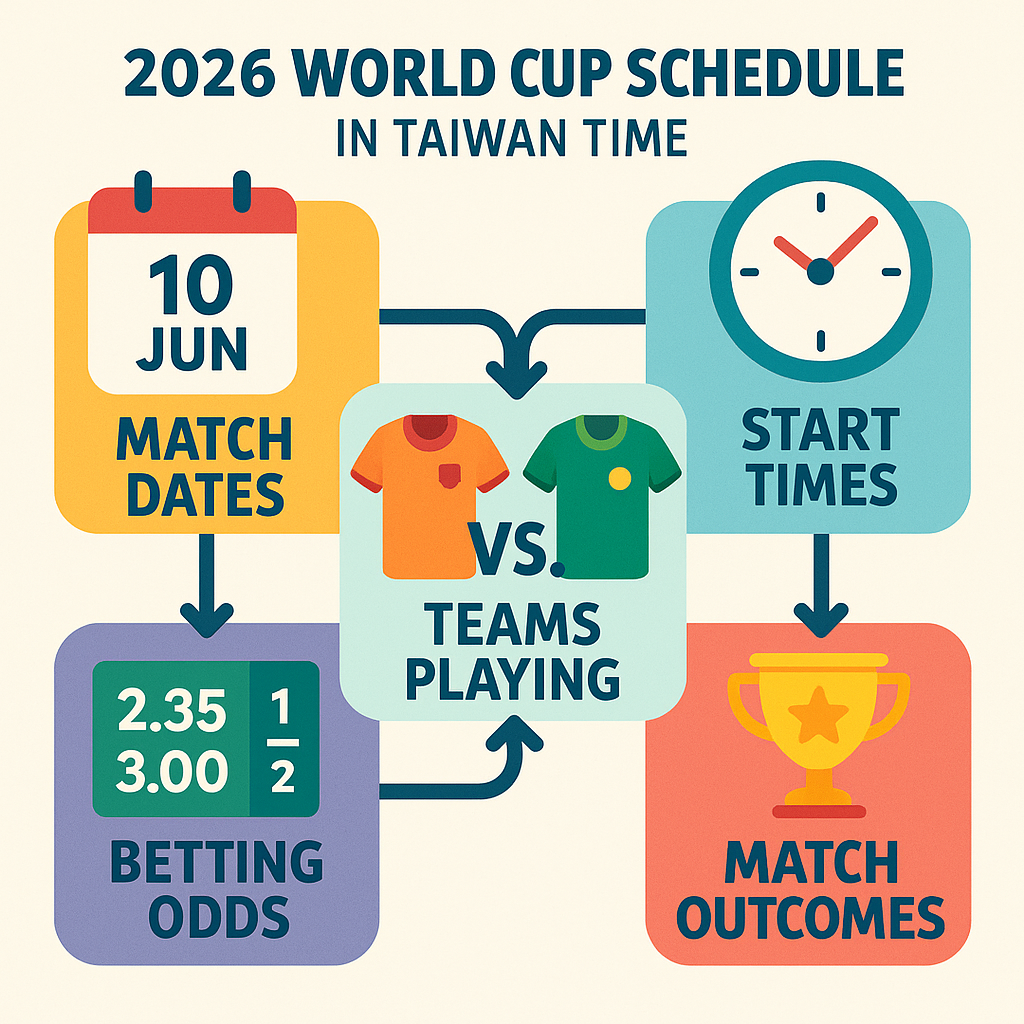 2026世界盃賽程台灣時間，小組賽前先核對開賽與關盤欄位